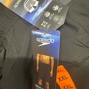 Speedo Black Tech Volley Shorts XXL